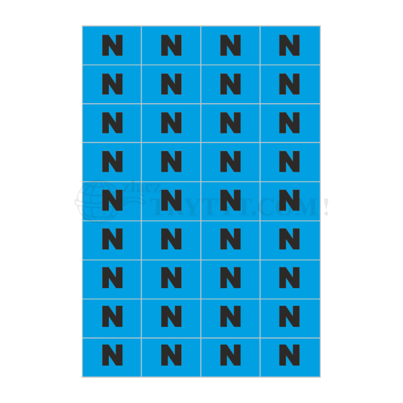 Samolepka " N " 30x20mm (NOZ-N)
